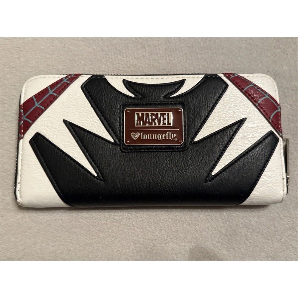 Marvel Loungefly SPIDER GWEN Leather Wallet Heart Logo Spiderman
